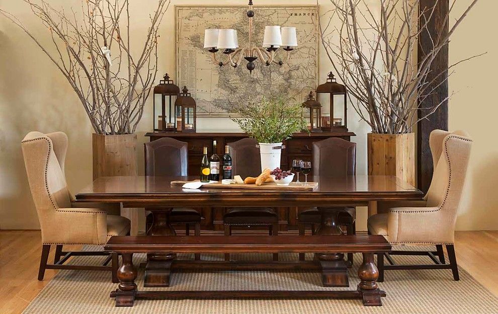 Los Gatos Lodge for a Traditional Dining Room with a Dining Rooms and Wine Country by Harvest Furniture