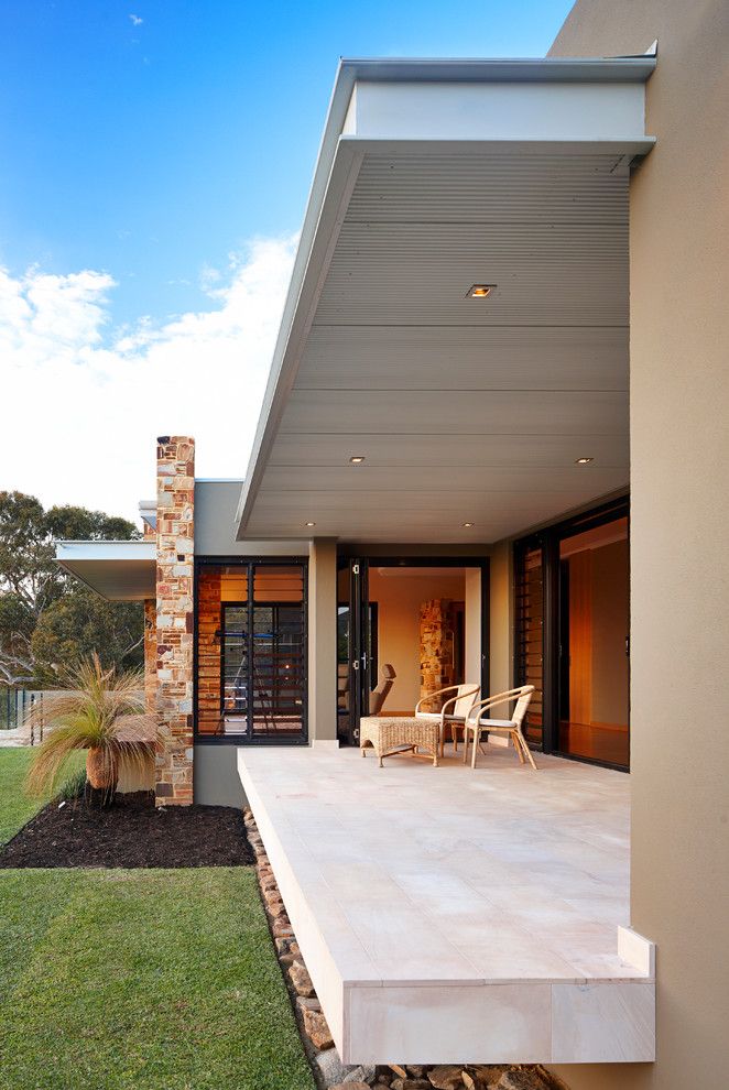 Louvered for a Contemporary Patio with a Paving and City Vista Gooseberry Hill by Westmade Homes