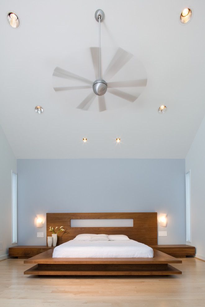 Lowes Alexandria La for a Modern Bedroom with a Ceiling Fan and 1725 Modern Transformation by Morgan Howarth Photography