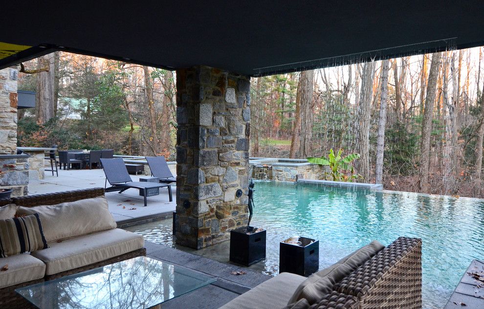 Lowes Bowie Md for a Contemporary Pool with a Seat Cushions and Turner Residence Baltimore Md by Turner Design Firm