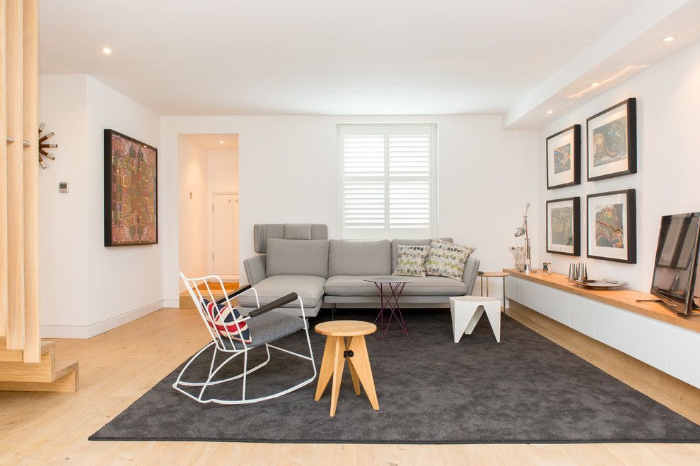 Lowes Citrus Heights for a Scandinavian Family Room with a Contemporary Extension and Culford Road N1 by Martyn Clarke Architecture