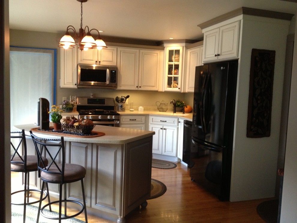 Lowes Concord Nh for a Farmhouse Kitchen with a Perspective of Room with Island and Main Function Area with and Starling, Rollinsford, Nh by Lowe's of Rochester, Nh