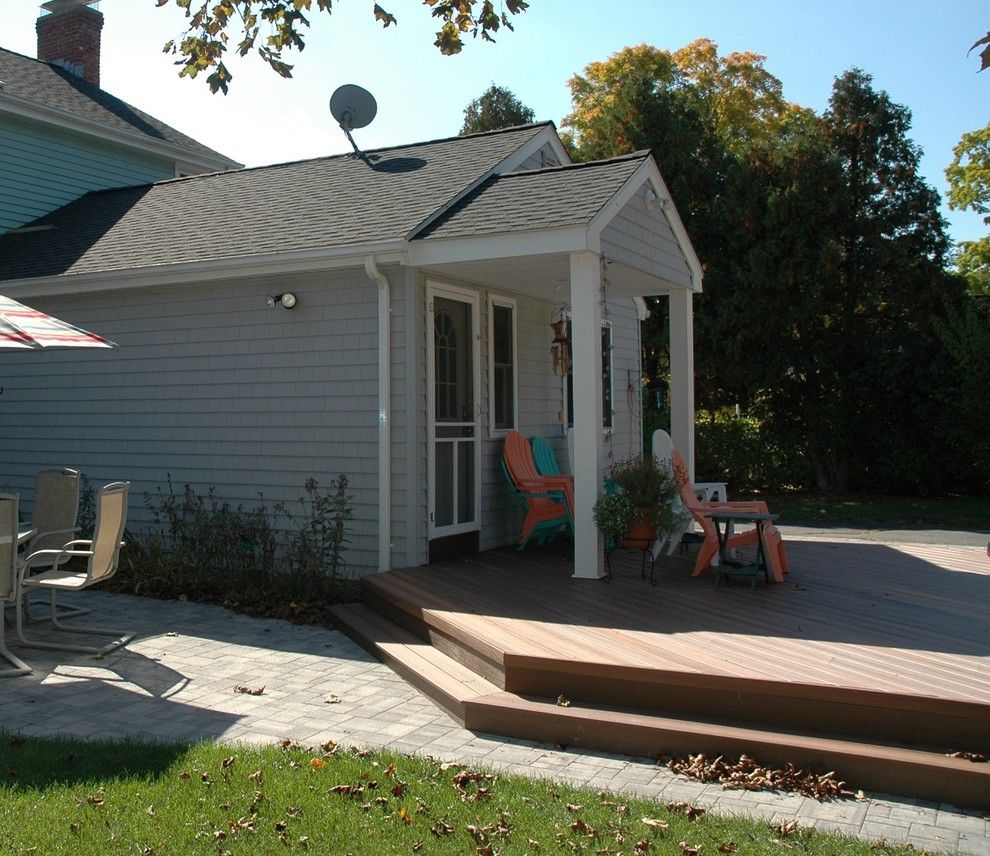 Lowes Danbury Ct for a Eclectic Deck with a Central Ct Deck Builder and Fiberon Horizon Ipe Deck in Portland, Ct by Archadeck of Central Connecticut