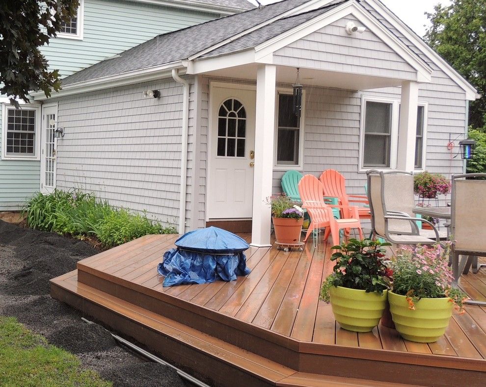 Lowes Danbury Ct for a Eclectic Deck with a Portland Ct Fiberon Decks and Fiberon Horizon Ipe Deck in Portland, Ct by Archadeck of Central Connecticut