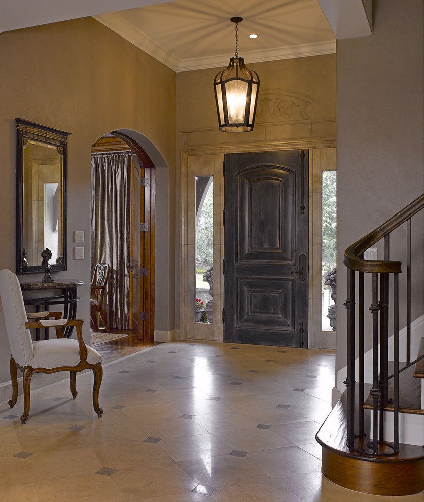 Lowes Door Installation for a Traditional Entry with a Entry and California Maison by Bruce Kading Interior Design