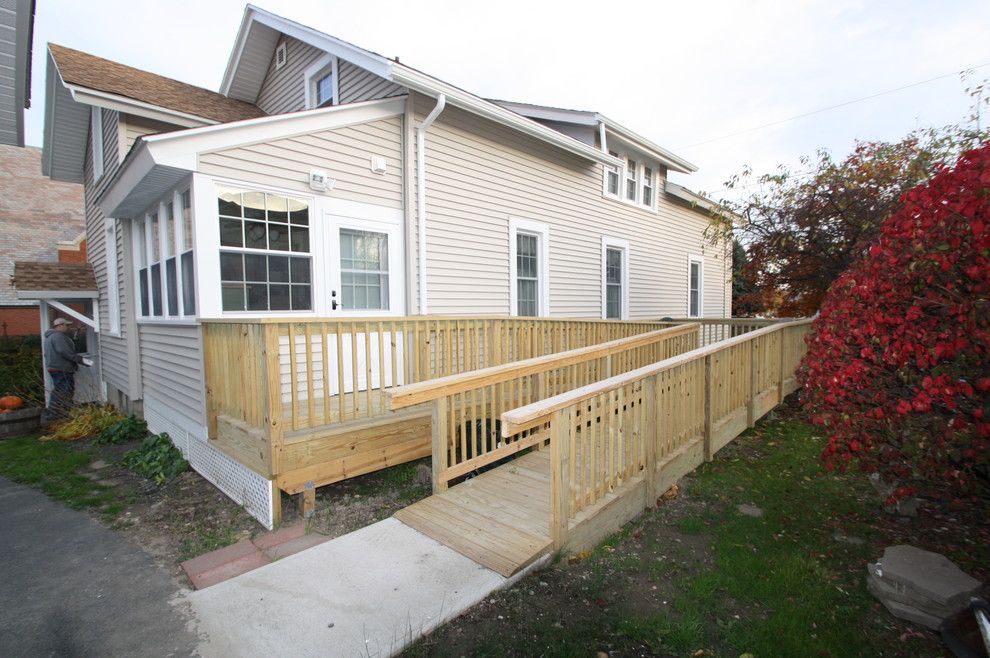 Lowes Door Installation for a Traditional Spaces with a Ramp and Ramp, Windows, Doors, Siding, Cohoes, Ny by Bennett Contracting, Inc.