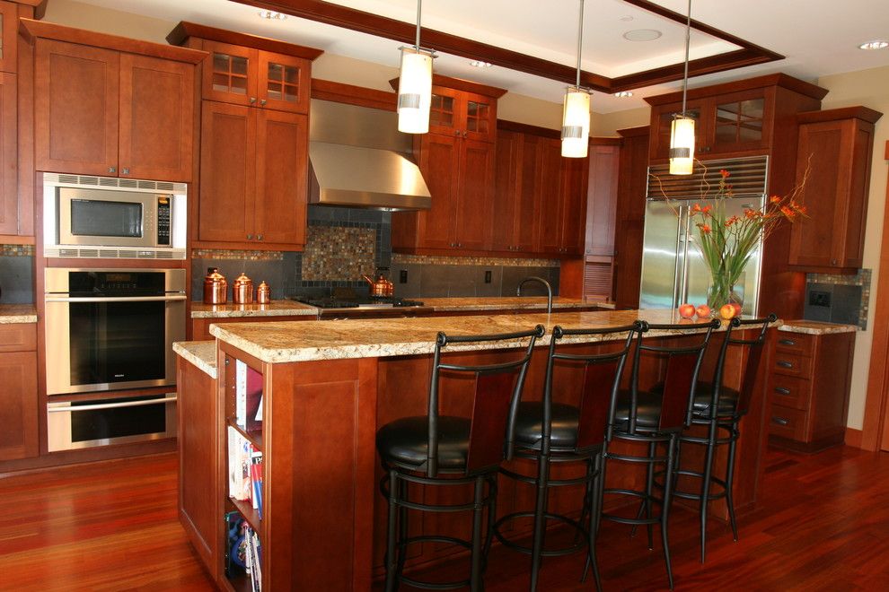 Lowes Issaquah for a Craftsman Kitchen with a Custom Home and Issaquah Custom Craftsman Home by Estate Homes Inc