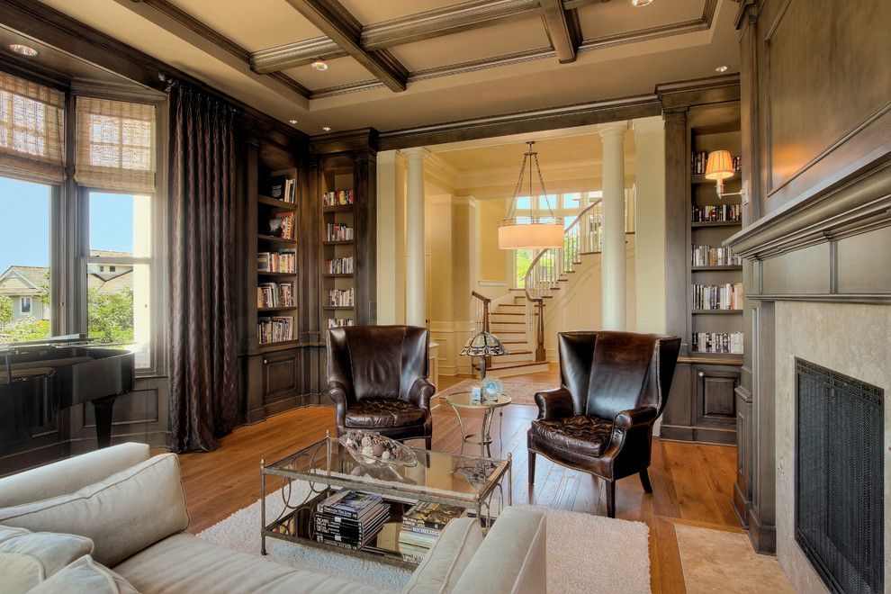 Lowes Issaquah for a Traditional Living Room with a Wood Floor and Issaquah Highlands Residence by Hilary Young Design Associates