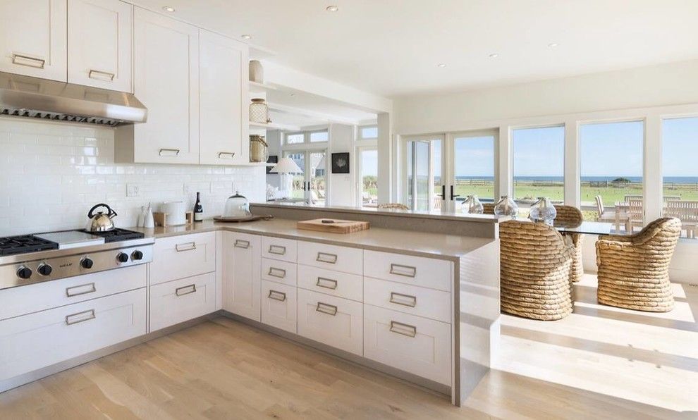 Lowes Labor Day Sale for a Beach Style Kitchen with a Ocean View and 122 Tom Nevers Road by Clarke Brothers Construction