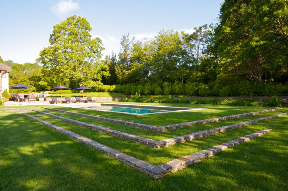 Lowes New Orleans for a Traditional Pool with a Stone Wall and Actor's Colony North Haven Village New York by Lear & Mahoney Landscape Associates