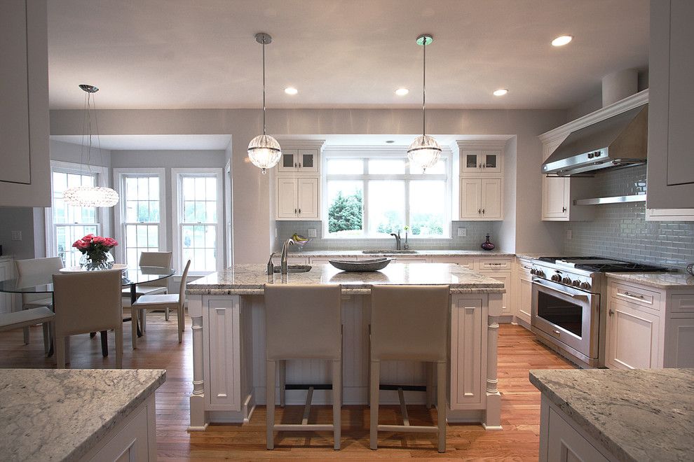 Lowes Norfolk Va for a Traditional Kitchen with a Kitchen Island and Contemporary Lighting + Classic Design by Nvs Remodeling & Design