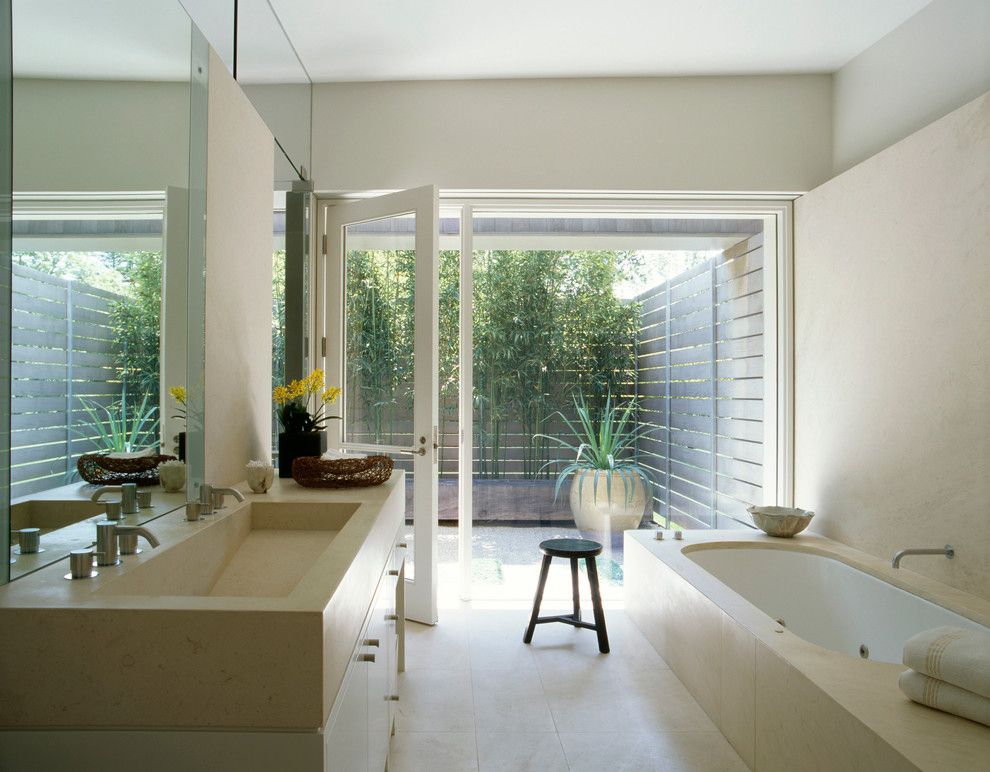 Lowes Queensbury Ny for a Contemporary Bathroom with a Wood and Marin County Residence by Dirk Denison Architects