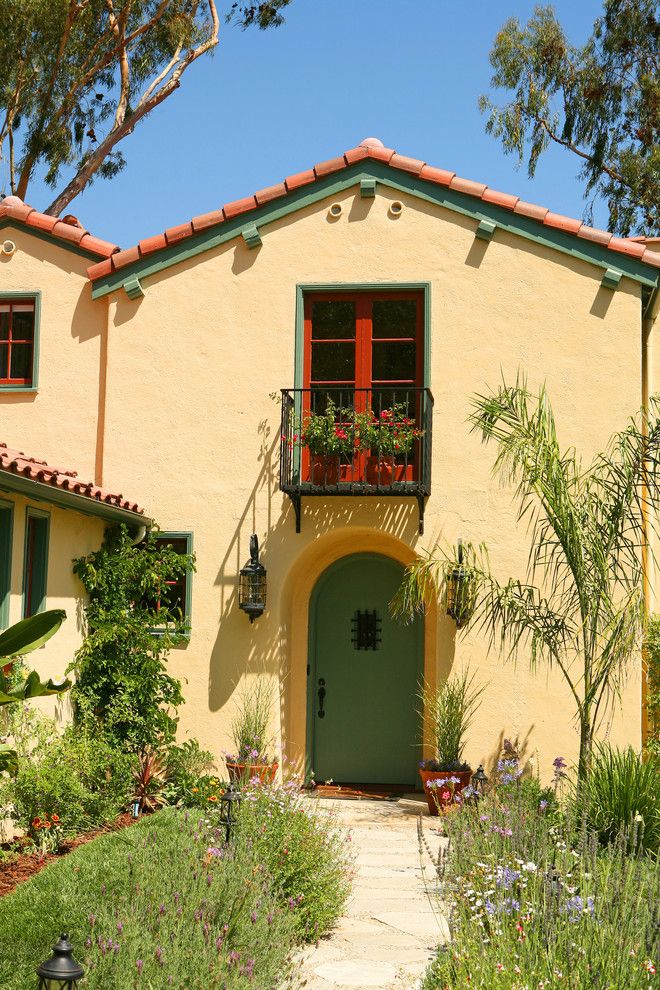 Lowes Riverside Ca for a Mediterranean Exterior with a Green Trim and Spanish Colonial Revival in La Canada Flintridge Ca by Sue Eller of Rsir