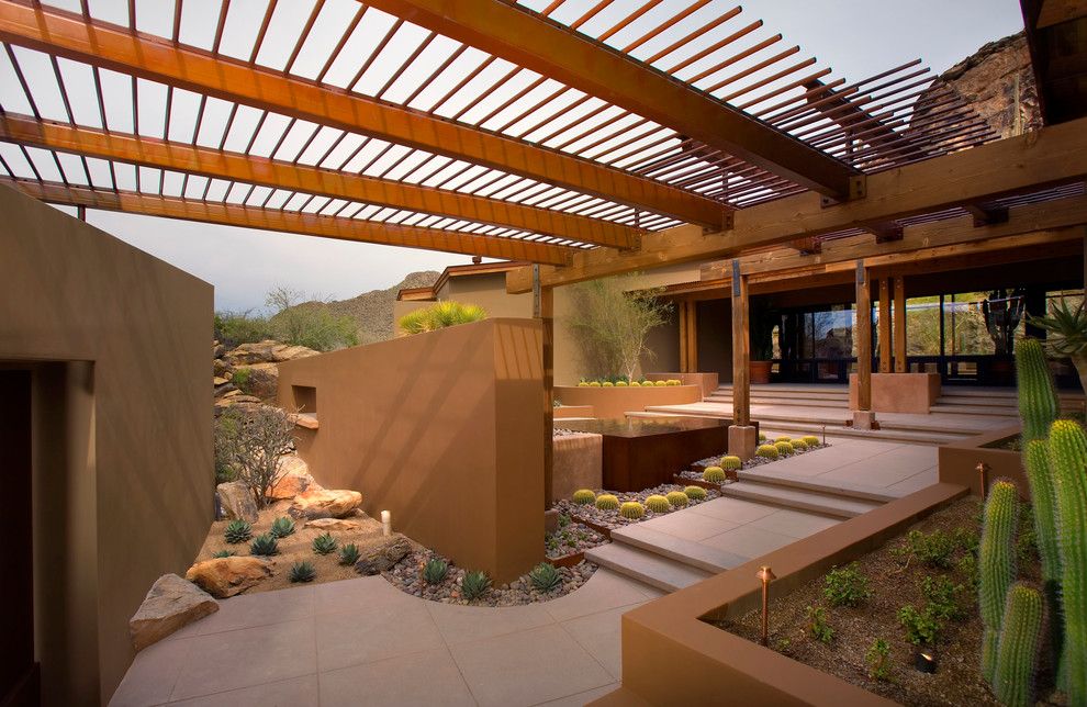 Lowes San Diego for a Southwestern Patio with a Pergola and Rancho Nuevo by Bianchi Design