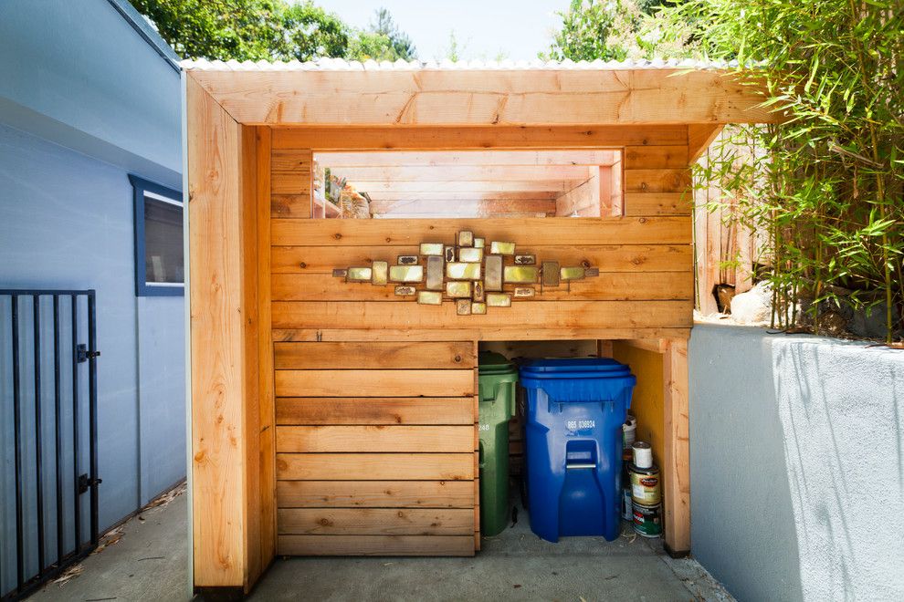 Lowes Santa Clarita for a Contemporary Shed with a Stucco Walls and Art Shed by Wyndhamdesign