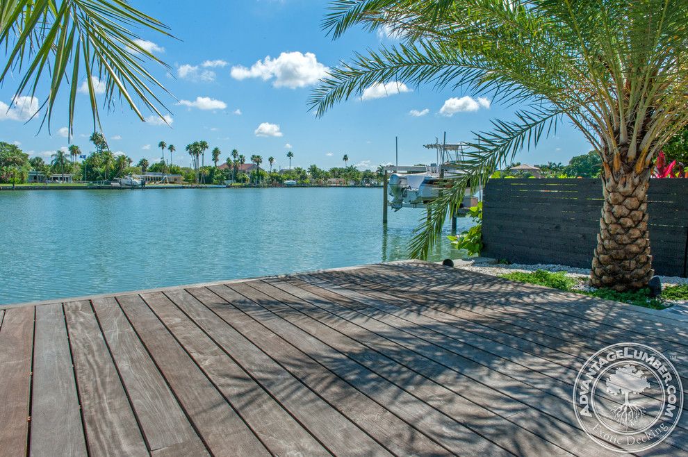 Lowes Tampa for a Rustic Deck with a Gray Ipe Decking and Low Maintenance Gray Ipe by Advantagelumber.com