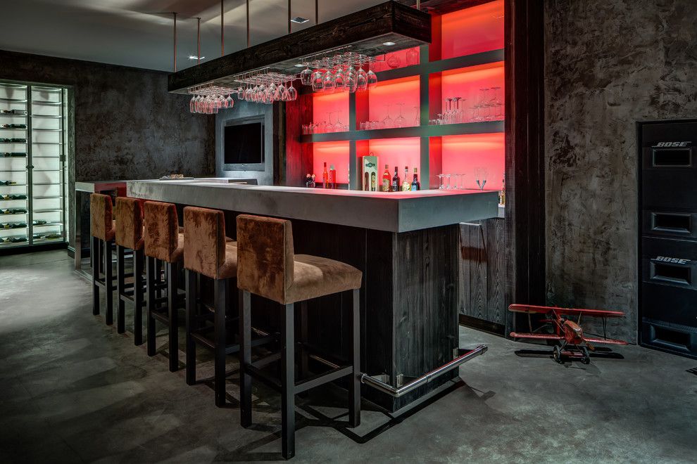 Other 9 images related to Lumiere Lighting for a Contemporary Home Bar with...