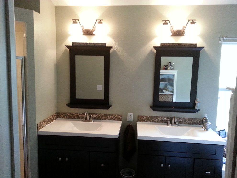 Lyndhurst Castle for a Contemporary Bathroom with a Alan Roth Mirrors and Bathroom Remodel by Simply the Best Remodeling and Construction Llc.