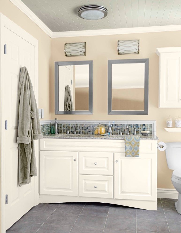 Lyndhurst Castle for a Transitional Bathroom with a Neutral Entryway and New Neutrals by Lowe's Home Improvement