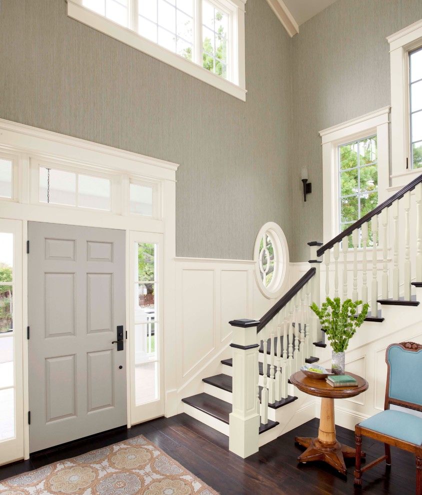 Lyndhurst Castle for a Transitional Entry with a Neutral Family Room and New Neutrals by Lowe's Home Improvement