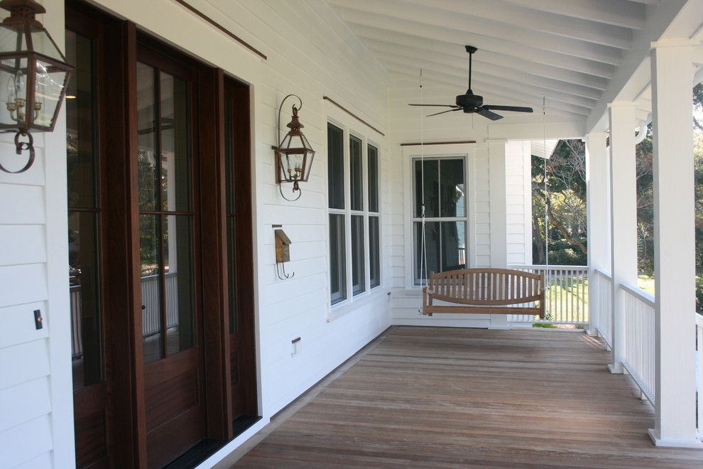 Mail Boxes Near Me for a Traditional Porch with a Porch Swing and Structures Building Company by Structures Building Company