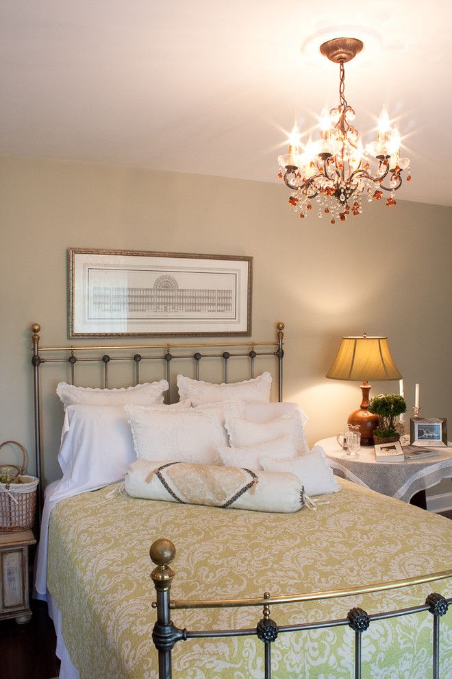 Malm Bed Ikea for a Traditional Bedroom with a Bedside Table and York Show House Bedroom 2010 by Meredith L. Bohn Interior Design