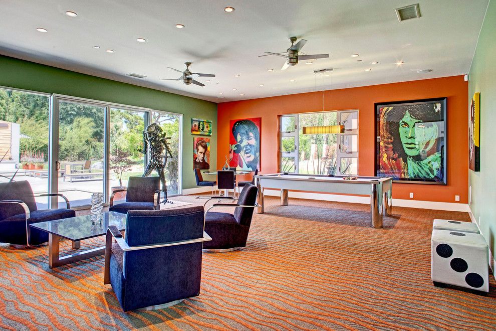 Mannlake for a Eclectic Family Room with a Pop Art and Mcelroy Project by Cantoni Designer Sarah Monaghan