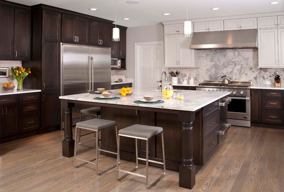 Marble Slab Near Me for a Traditional Kitchen with a Shaker Cabinets and Redmond Re Think Kitchen by Eric Gedney | Architect