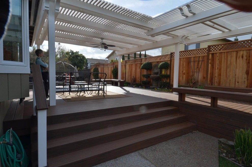 Marborg Santa Barbara for a Contemporary Deck with a Deck and Patio Cover and Various Decks and Arbors by M&m Builders