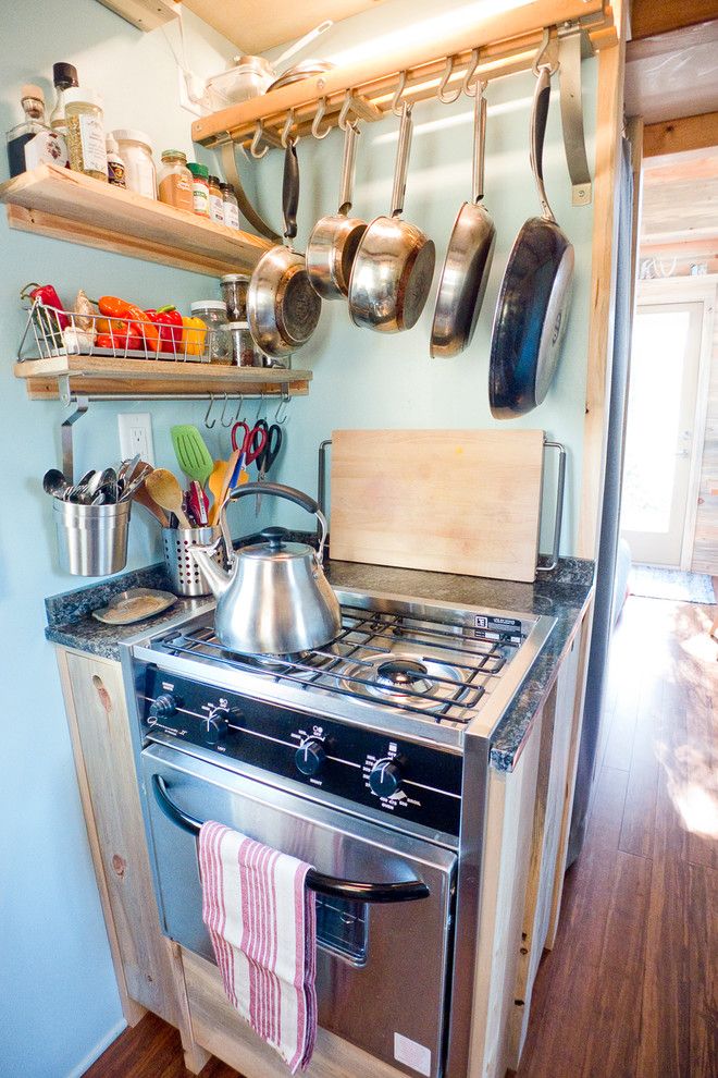 Marin Humane Society for a Contemporary Kitchen with a Rv and Tiny House Kitchen by the Tiny Project