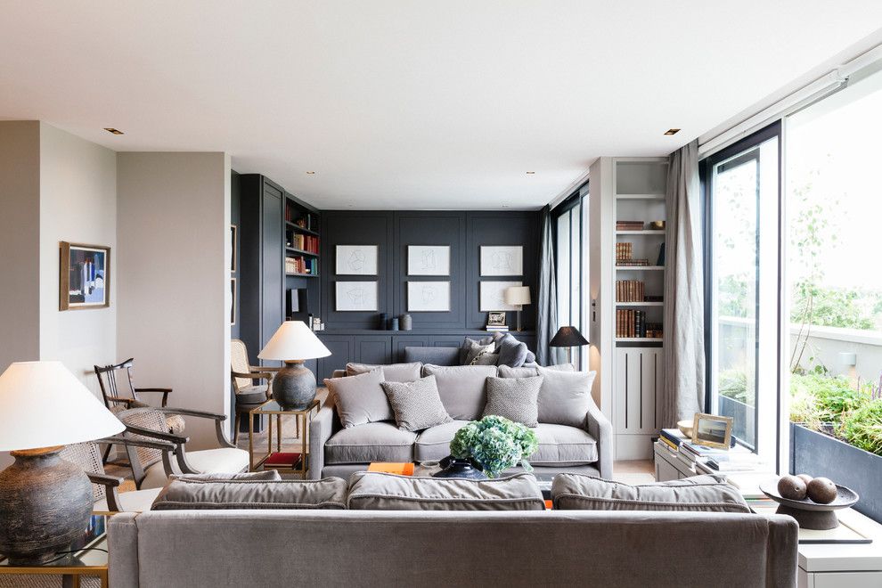 Marquis at Great Hills for a Transitional Living Room with a Framed Artwork and Penthouse  Notting Hill by Nathalie Priem Photography
