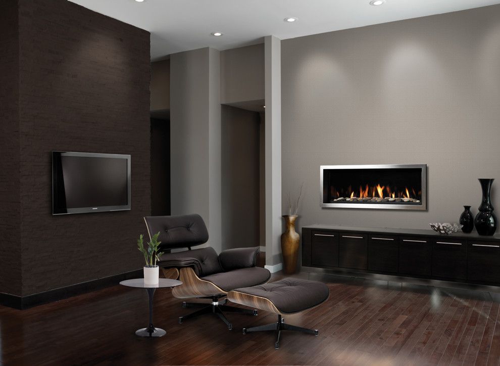 Marquis Furniture for a Contemporary Living Room with a Leather Chair and Sitting Room by Marquis Tile