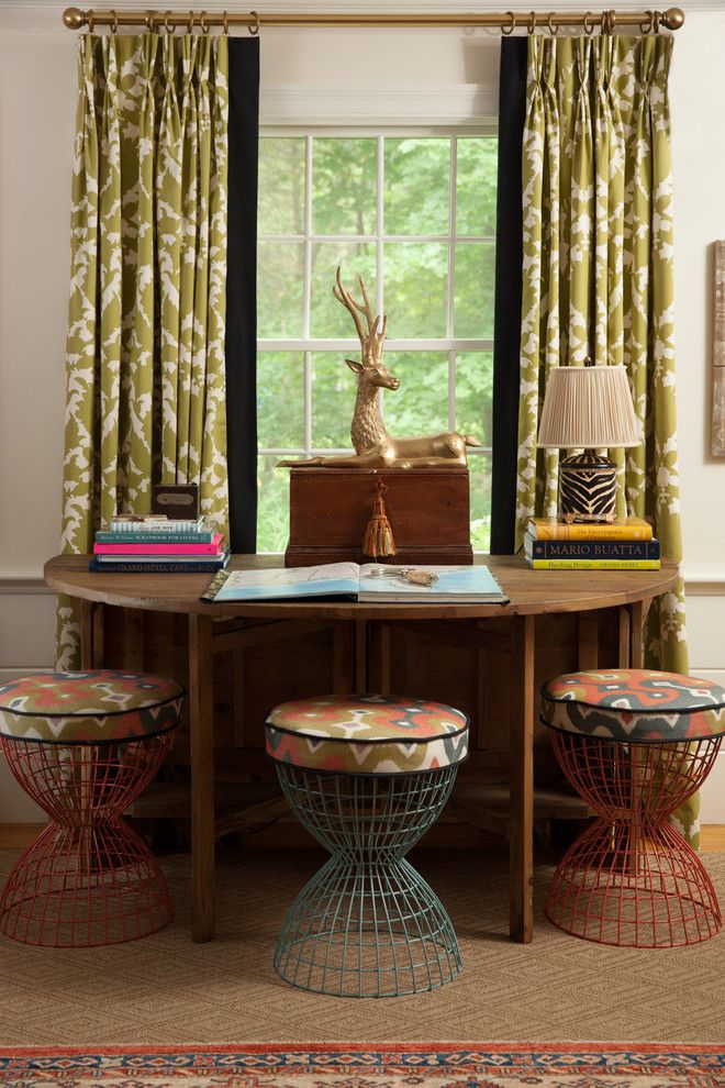 Martyn Lawrence Bullard for a Traditional Home Office with a Sisal Rug and Peckham Hill by Kim Macumber Interiors