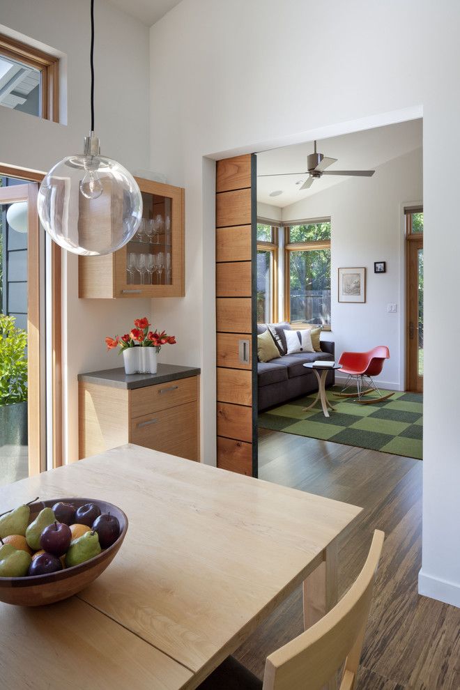 Marwood for a Contemporary Family Room with a Sliding Pocket Door and Cloud Residence by Ana Williamson Architect