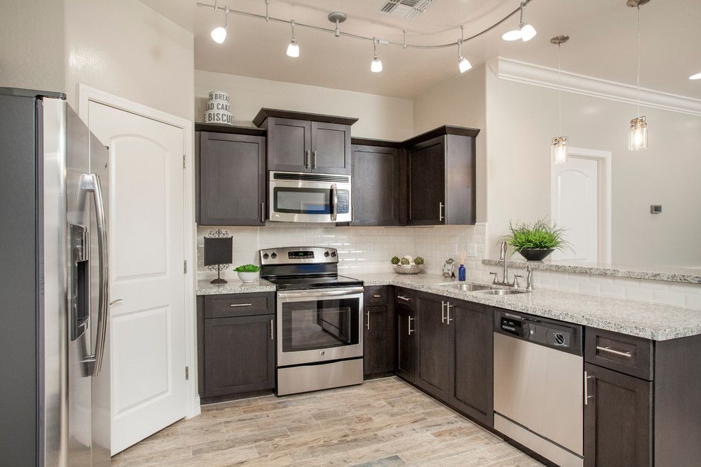 Mattamy Homes Az for a Transitional Kitchen with a Homes Arizona and the Village at Canyon Ridge West by Bellago Homes