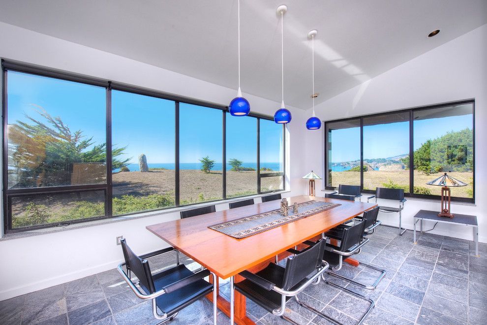 Mazama Country Inn for a Contemporary Dining Room with a Beach Home and Sea Arches of Mendocino Coast by Decker Bullock Sotheby's International Realty