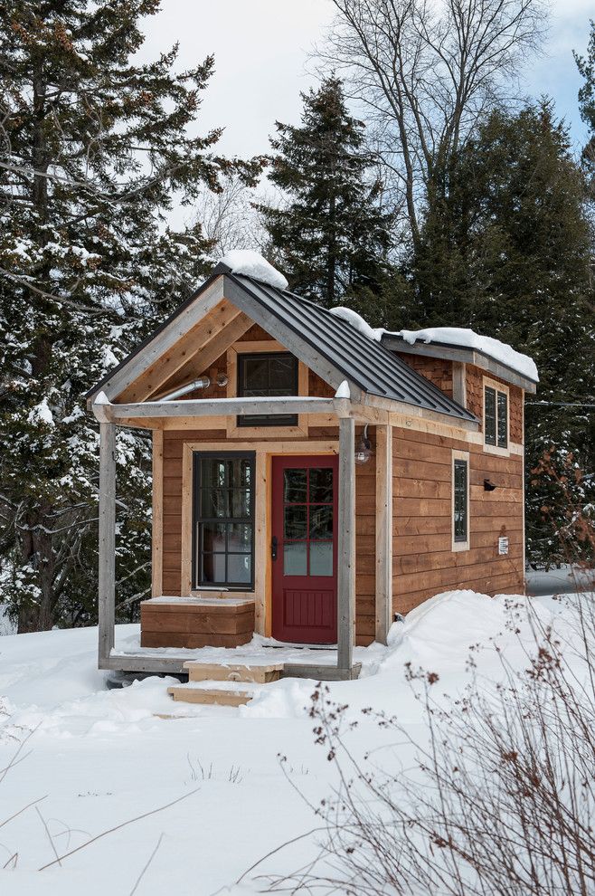 Mcloone's Pier House for a Rustic Exterior with a Natural Landscape and Tiny House by Cushman Design Group