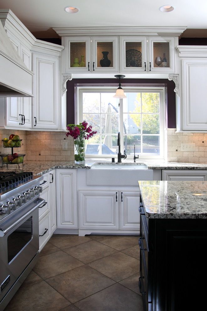 Mecca Furniture for a Traditional Kitchen with a Island Seating and Cherry Island Kitchen by Connor Remodeling & Design, Inc.