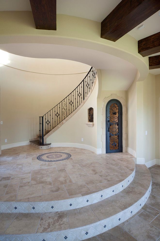 Meritage Homes Orlando for a Mediterranean Staircase with a Mediterranean and Villa Silvina by Jorge Ulibarri Custom Homes