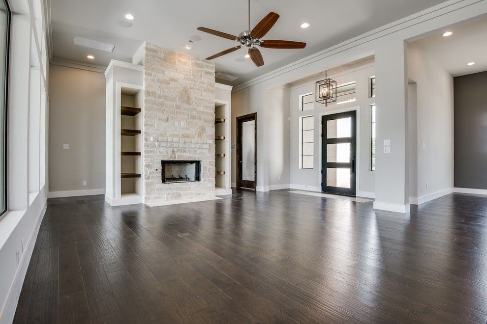 Meritage Homes San Antonio for a Transitional Family Room with a Custom Builder San Antonio and Hill Country Nouveaux (Transitional) by Genuine Custom Homes