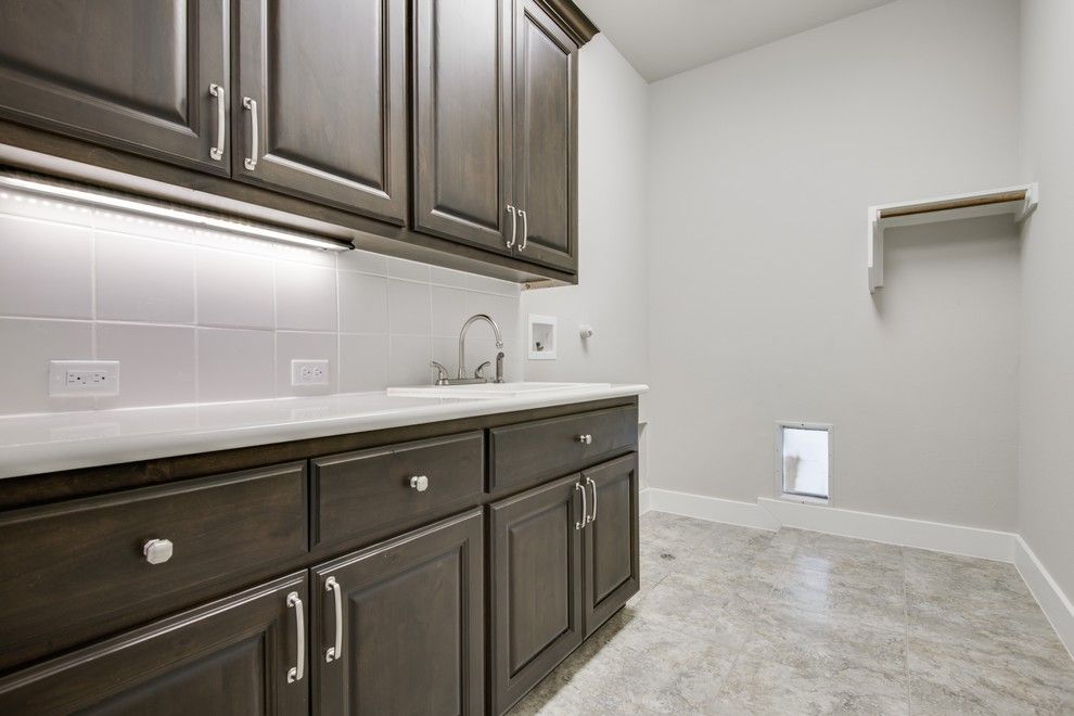 Meritage Homes San Antonio for a Transitional Laundry Room with a Custom Homes and Hill Country Nouveaux (Transitional) by Genuine Custom Homes