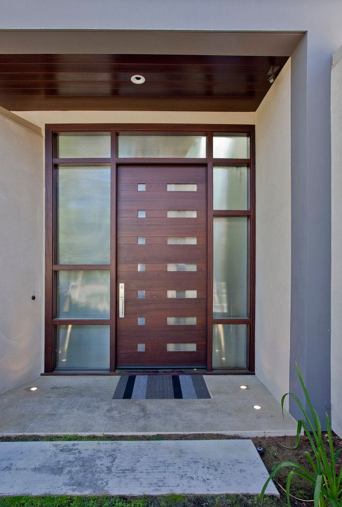 Modesto Steel for a Contemporary Entry with a Metal and Los Altos Home by Elevation Architects