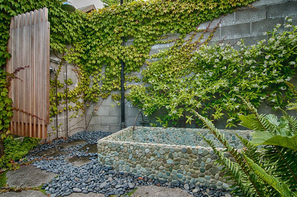 Mono Hot Springs for a Eclectic Landscape with a Stepping Stones and Mixed Use Elegance by Louise Lakier