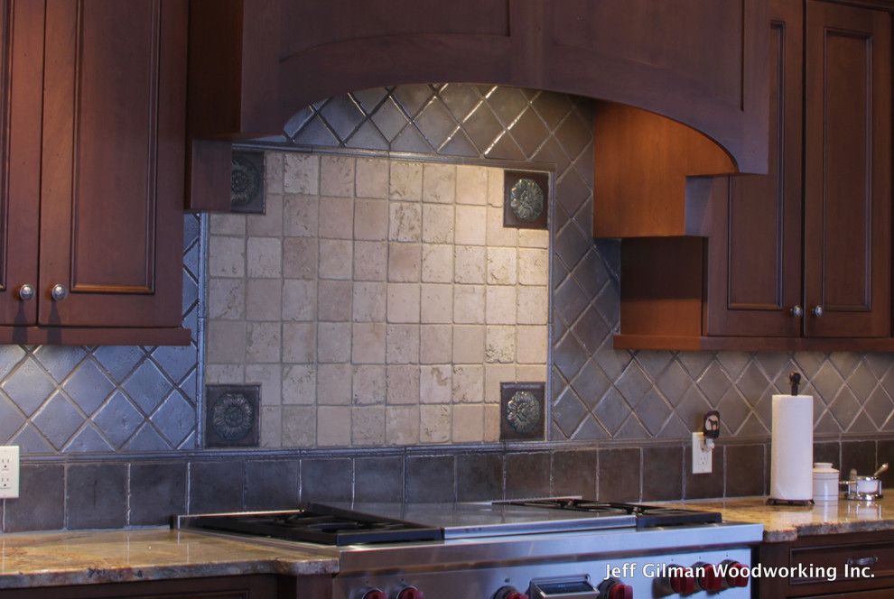 Montana Mountains for a Traditional Kitchen with a Whitefish and a Mountain Top Estate by Jeff Gilman Woodworking Inc.