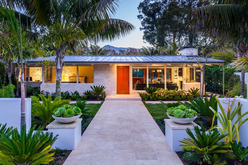 Montauk Beach House for a Midcentury Exterior with a Modern and Butterfly Beach Villa by Neumann Mendro Andrulaitis Architects Llp