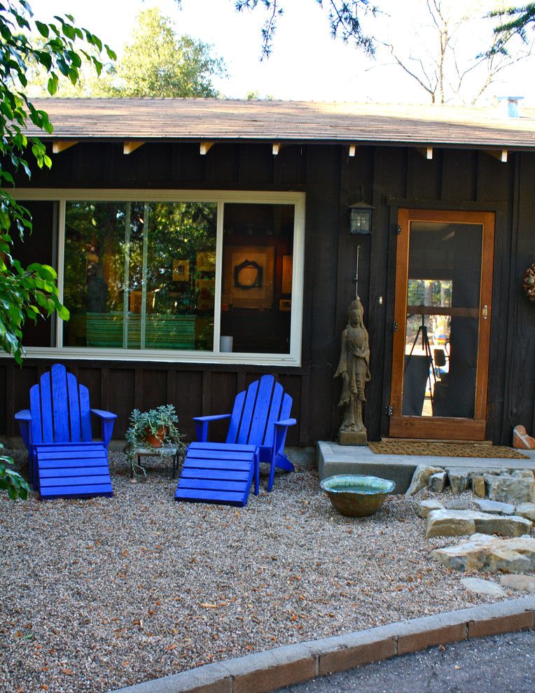 Moores Furniture for a Eclectic Exterior with a Gable Roof and Front Exterior by Shannon Malone