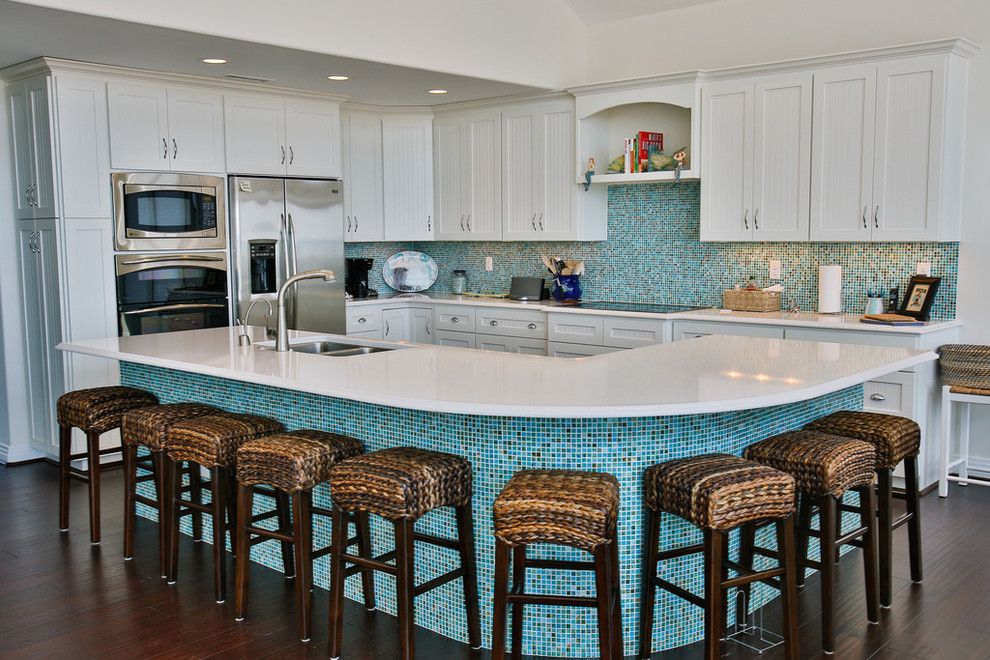 Mosaiq for a Beach Style Kitchen with a Under Cabinet Lighting and Beach House by J.m. Froehler Construction