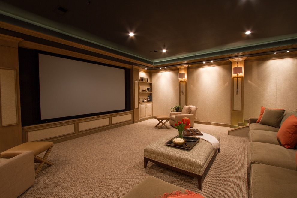 Movies Bethesda for a Contemporary Home Theater with a Living Room and Bringing the Movies Home by Bethesda Systems
