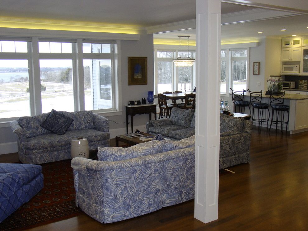 Multi Generational Homes for a Traditional Kitchen with a Microwave on Shelf and Multi Generational Harpswell Home by Robin Amorello, Ckd Caps   Atmoscaper Design