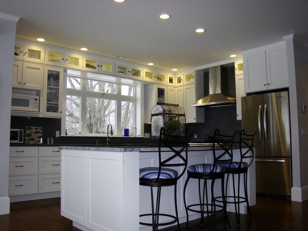 Multi Generational Homes for a Traditional Kitchen with a Wold Range and Multi Generational Harpswell Home by Robin Amorello, Ckd Caps   Atmoscaper Design